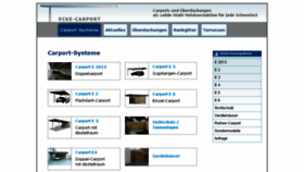 What Ecke-carport.de website looked like in 2016 (7 years ago)