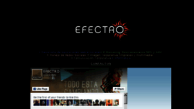 What Efectro.com website looked like in 2016 (7 years ago)
