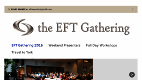 What Eftevents.com website looked like in 2016 (9 years ago)