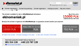 What Ekinomaniak.pl website looked like in 2016 (7 years ago)