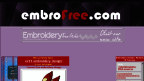 What Embrofree.com website looked like in 2016 (7 years ago)