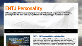 What Entjpersonality.info website looked like in 2016 (7 years ago)