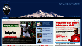 What Erciyesspor.org website looked like in 2016 (7 years ago)