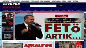 What Erzurumgundem.com website looked like in 2016 (7 years ago)