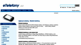 What Etelefony.cz website looked like in 2016 (7 years ago)