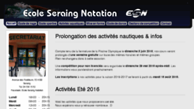 What Esn-seraing.be website looked like in 2016 (7 years ago)