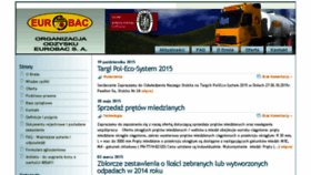 What Eurobac.pl website looked like in 2016 (7 years ago)