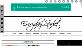 What Everydaystarlet.com website looked like in 2016 (7 years ago)