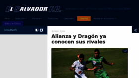 What Elsalvadorfc.com website looked like in 2016 (7 years ago)