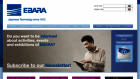 What Ebara.it website looked like in 2016 (7 years ago)