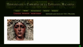 What Esperanzamacarena.es website looked like in 2016 (8 years ago)