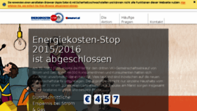 What Energiekosten-stop.at website looked like in 2016 (7 years ago)