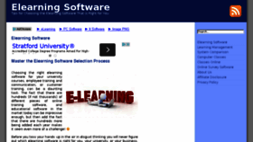 What Elearningsoftware.org website looked like in 2016 (7 years ago)