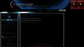 What Earthlost.de website looked like in 2016 (7 years ago)