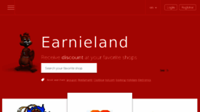 What Earnieland.be website looked like in 2016 (7 years ago)