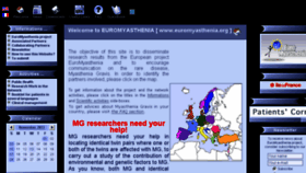 What Euromyasthenia.org website looked like in 2016 (7 years ago)