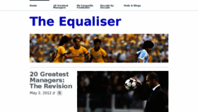 What Equaliserfootball.com website looked like in 2016 (7 years ago)