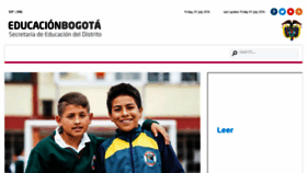 What Educacionbogota.edu.co website looked like in 2016 (7 years ago)