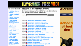 What Electrofresh.com website looked like in 2016 (7 years ago)