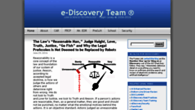 What E-discoveryteam.com website looked like in 2016 (7 years ago)