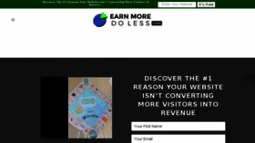 What Earnmoredoless.com website looked like in 2016 (7 years ago)