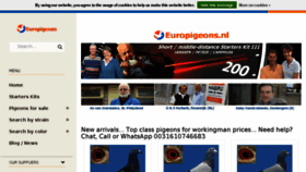 What Europigeons.nl website looked like in 2016 (7 years ago)