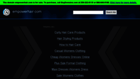 What Empowerhair.com website looked like in 2016 (7 years ago)