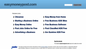 What Easymoneypost.com website looked like in 2016 (7 years ago)