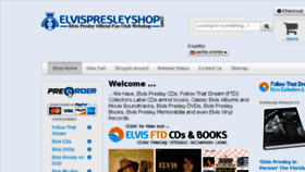 What Elvispresleyshop.com website looked like in 2016 (7 years ago)