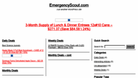 What Emergencyscout.com website looked like in 2016 (7 years ago)