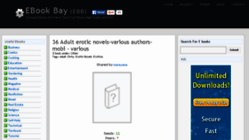 What Ebookbay.co website looked like in 2016 (7 years ago)