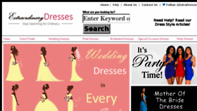 What Extraordinarydresses.com website looked like in 2016 (7 years ago)