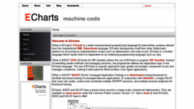 What Echarts.org website looked like in 2016 (7 years ago)