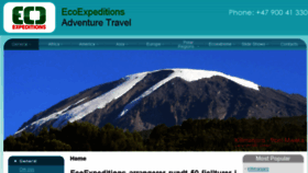 What Ecoexpeditions.no website looked like in 2016 (7 years ago)