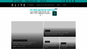 What Elitefitnessdaily.com website looked like in 2016 (7 years ago)