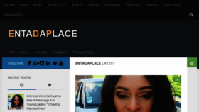 What Entadaplace.com website looked like in 2016 (7 years ago)