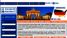 What Estertours.ro website looked like in 2016 (7 years ago)