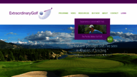 What Extraordinarygolf.com website looked like in 2016 (7 years ago)