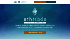 What Ethtrade.org website looked like in 2016 (7 years ago)