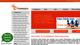 What Ecommercedatasolution.com website looked like in 2016 (7 years ago)