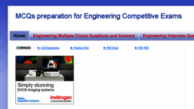 What Engineeringmcqs.blogspot.in website looked like in 2016 (7 years ago)