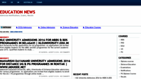 What Edunews.co.in website looked like in 2016 (7 years ago)