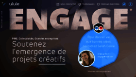 What Engage.ulule.com website looked like in 2016 (7 years ago)