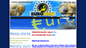 What Euromonety.pl website looked like in 2016 (7 years ago)