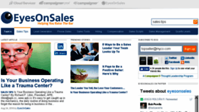 What Eyesonsales.com website looked like in 2016 (7 years ago)