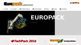 What Europackitaly.com website looked like in 2016 (7 years ago)