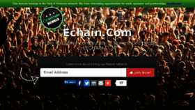 What Echain.com website looked like in 2016 (9 years ago)