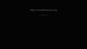 What Emailtemporal.org website looked like in 2016 (7 years ago)