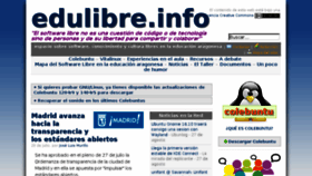 What Edulibre.info website looked like in 2016 (7 years ago)