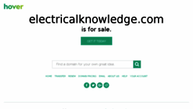 What Electricalknowledge.com website looked like in 2016 (7 years ago)